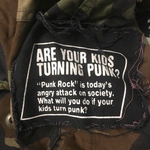 CUSTOM HANDMADE PUNK CAMO JACKET